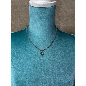 Universal Thread Silver Tone Heart Charm Layered Necklace NWT